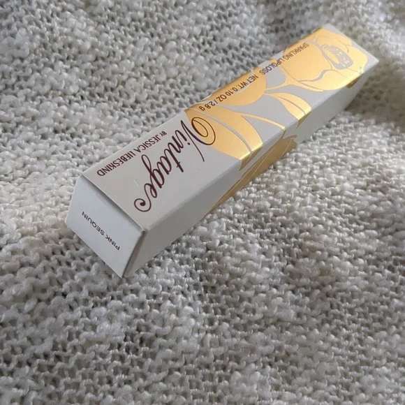 Vintage by Jessica Liebeskind Sparkling Lip Gloss in Pink Sequin, 2.8g/0.10oz - Picture 10 of 11